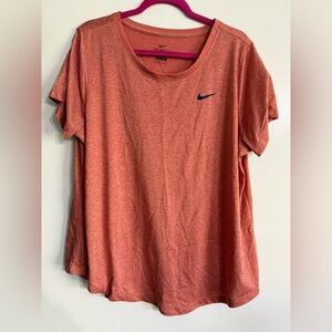 Nike Women's Heathered Coral Short Sleeve Tee
